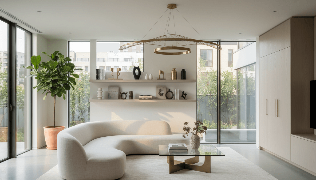 Styled Toronto living room with curated décor
